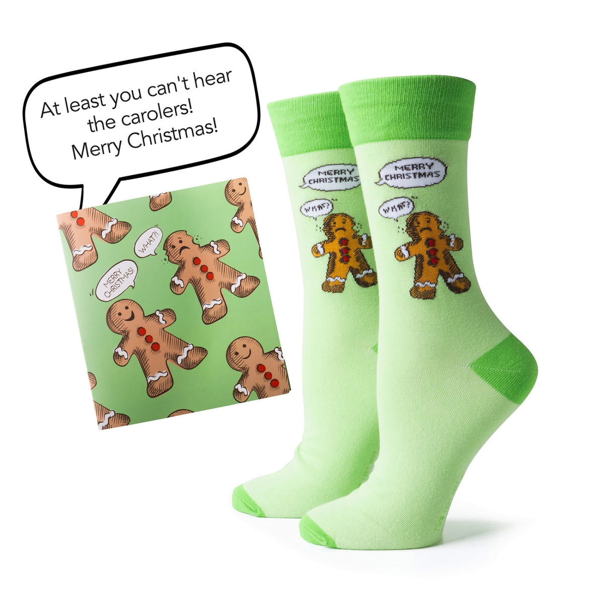 Two Left Feet Holiday Gift Card & Christmas Sock Set