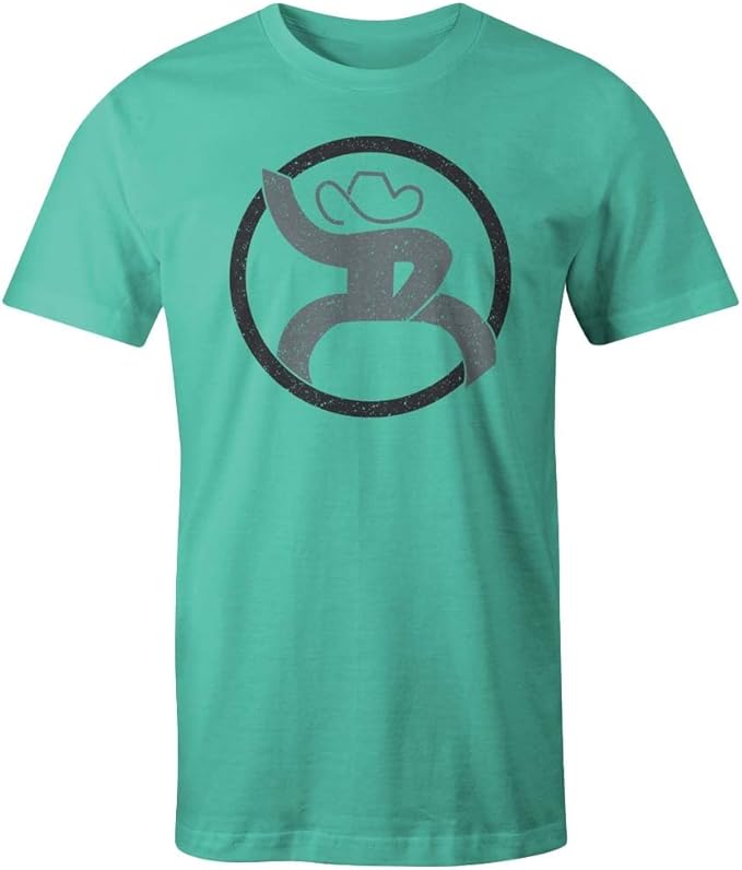 Hooey Mens Roughy 2.0 Athletic Fit Crew Neck Tee Shirt, Teal