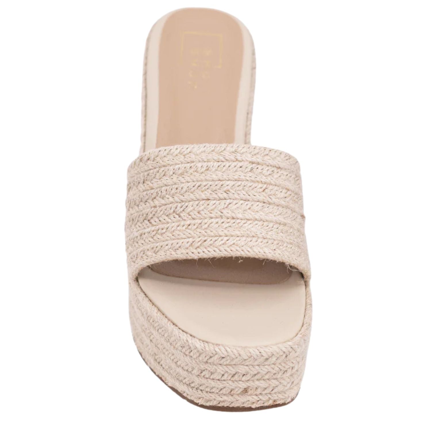 Shu Shop Womens Luna Slip On Wedge Sandals, Natural Woven
