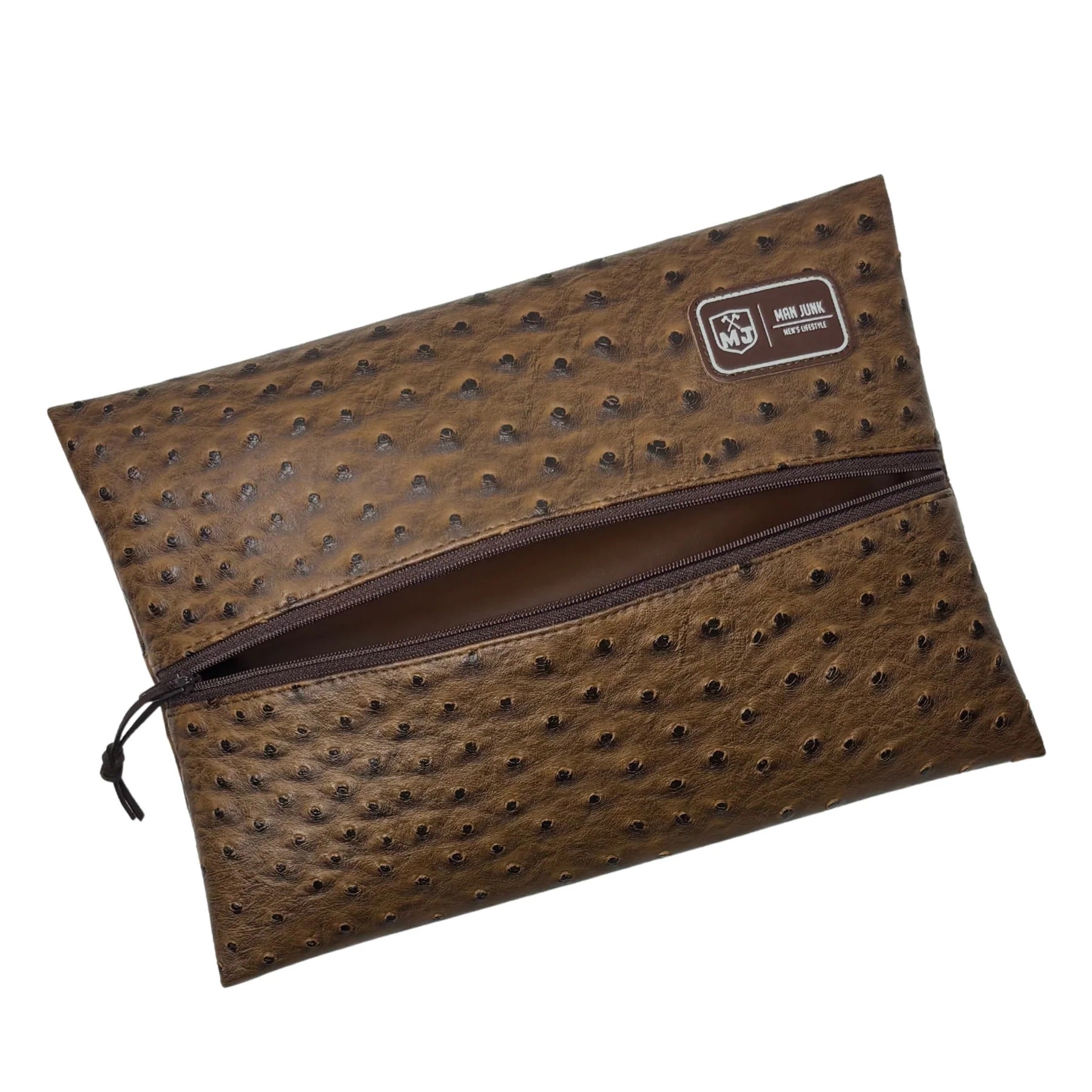 Makeup Junkie Man Junk The James Vegan Leather Travel Toiletry Bag- Medium