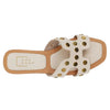 Shu Shop Womens Donatella Studded Slide Sandals, Bone