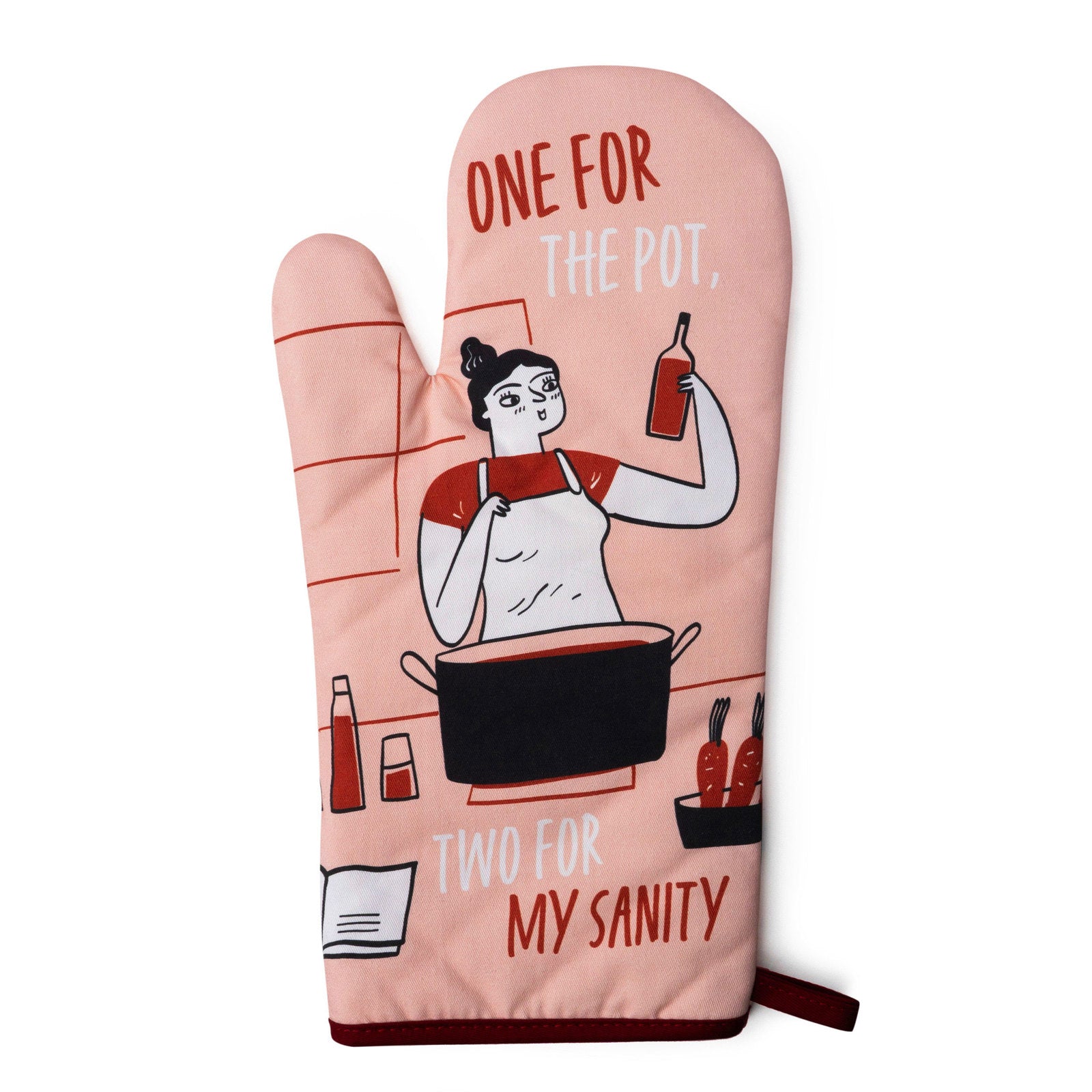 Two Left Feet Reluctant Chef Funny Phrases Oven Mitt