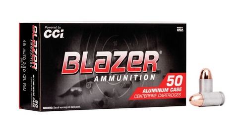 CCI Blazer 45 ACP 230 Grain FMJ, 3570 - 50 Rounds