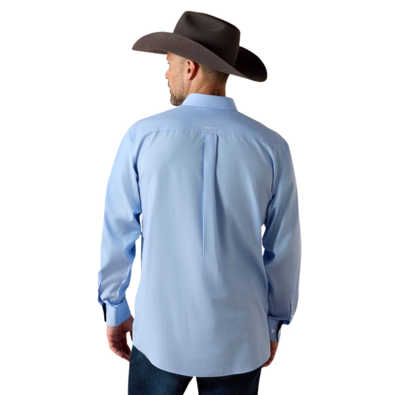 Ariat Mens Wrinkle Free Solid Classic Fit Long Sleeve Shirt