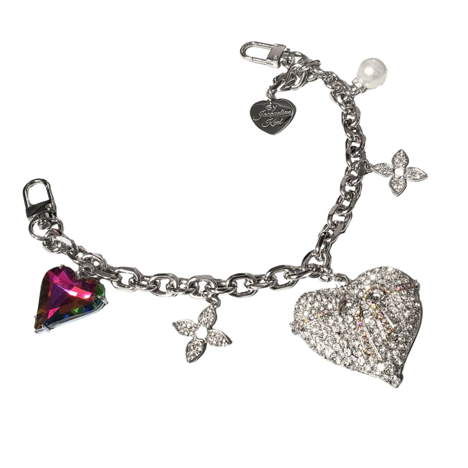 Jacqueline Kent Crystal Embellished Charming Chains, Purse Charm