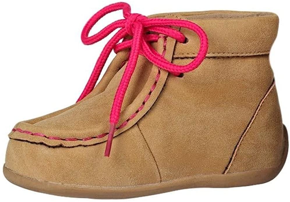 Blazin Roxx Girls Little Kids Reagan Casual Shoe, Tan/Pink