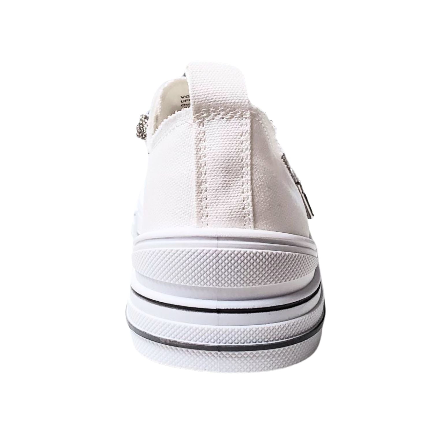 Very G Womens Aman 2 Lace Up Canvas Sneaker, White