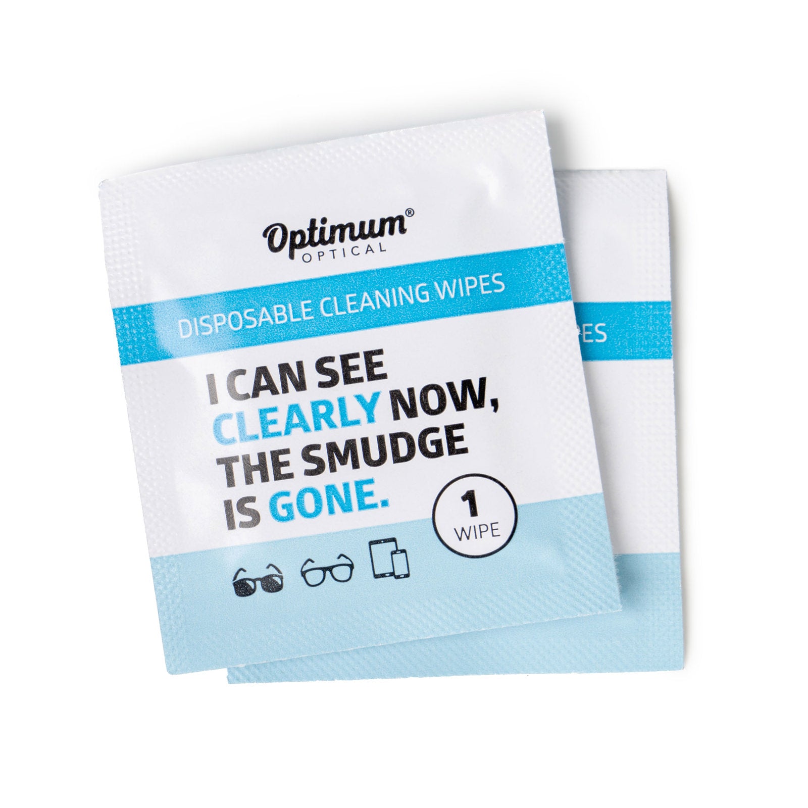Optimum Optical Disposable Cleaning Wipes, 50 Count