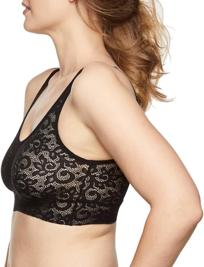 TC Fine Intimates Womens All Over Lace V-Neck Bralette