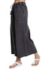 Easel Womens Washed Terry Knit Wide Pants