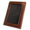 Mad Golfer Embossed Logo Leather Money Clip Bifold Wallet