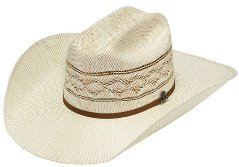 Ariat Mens Wool Double SS Brim & Crown 3 Piece Buckle Band Western Hat