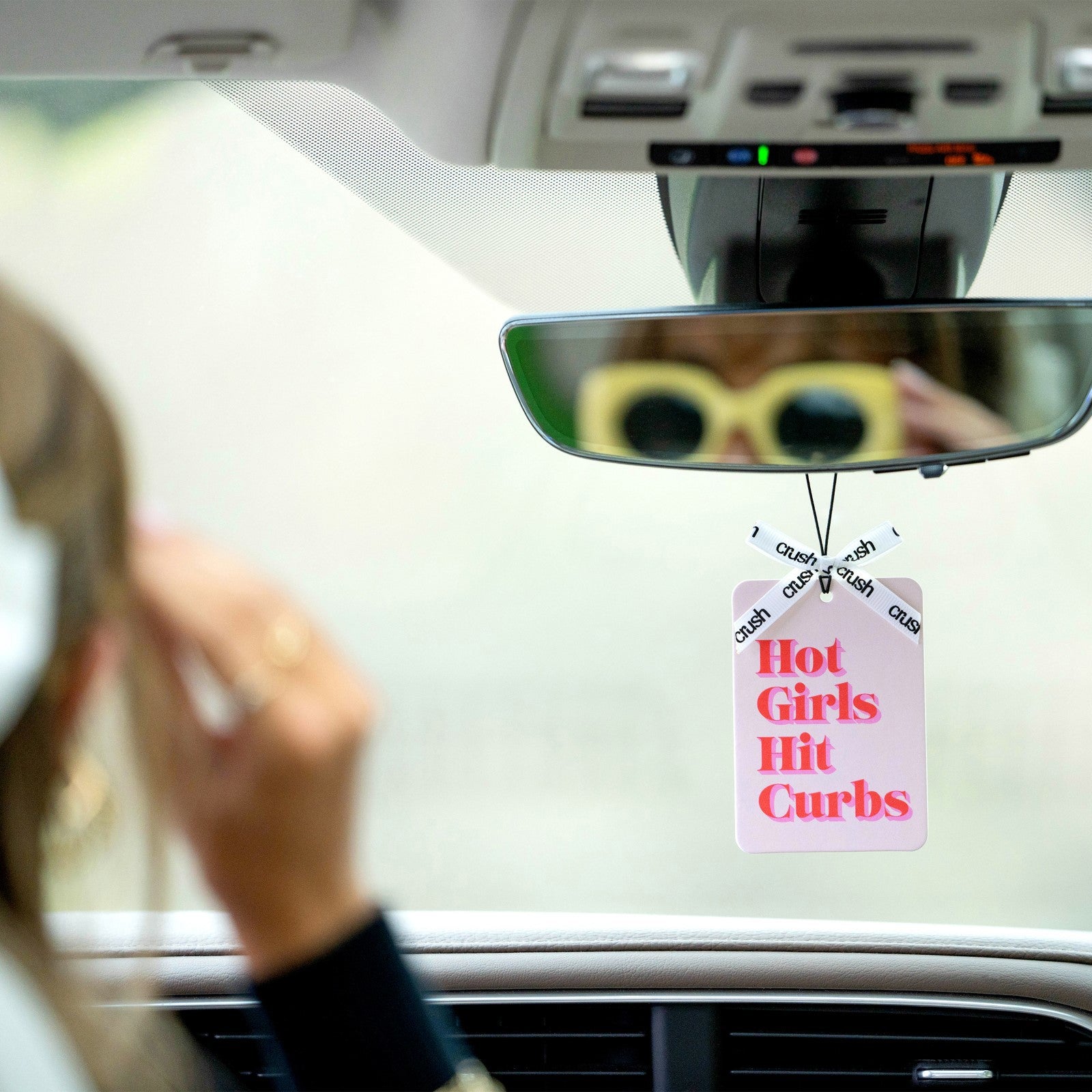 Crush Stay in Your Lane Fun Phrases Hanging Car Air Freshener
