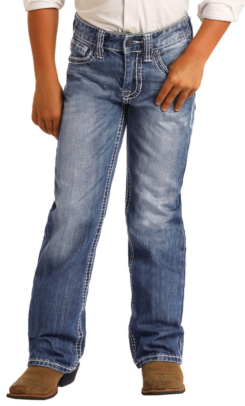 Rock & Roll Denim Boys Regular Fit Bootcut Jeans