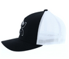 Hooey Mens "Coach" Black/White Hat Cap, Flexfit, L/XL