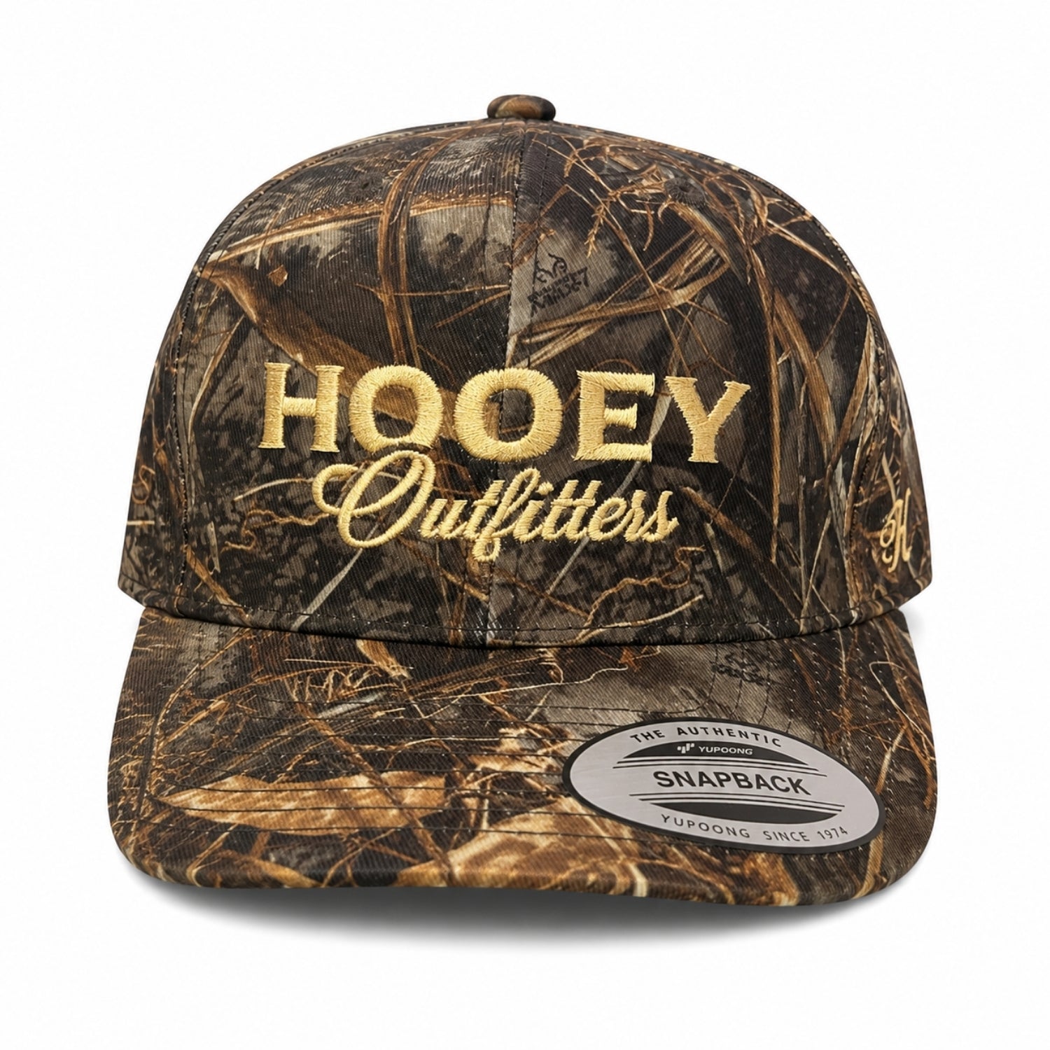 Hooey Men's Outfitters Camo Embroidered High Profile Snapback Hat