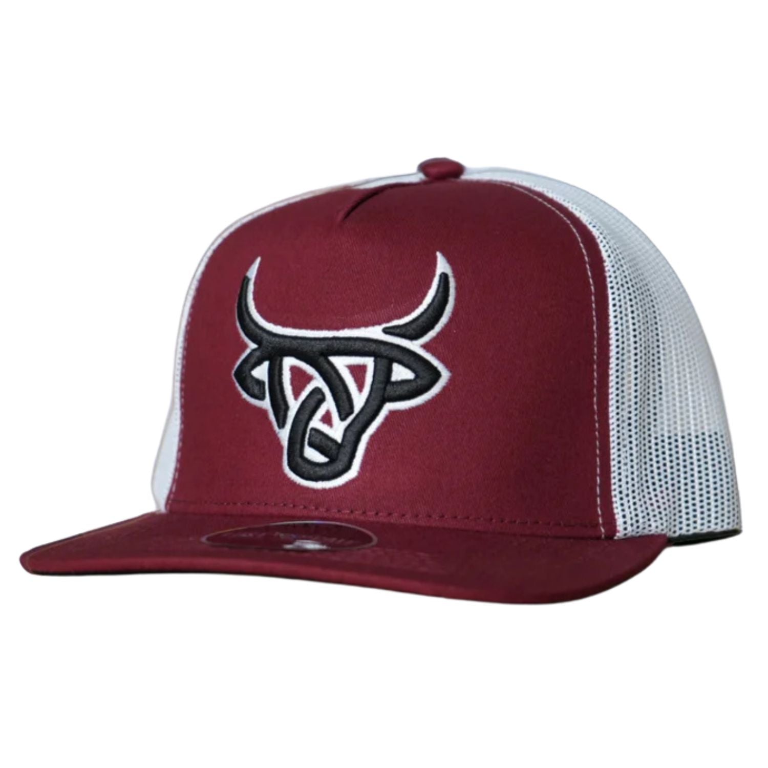 Lost Calf Mens Red Poll Flat Bill Adjustable Snapback Cap Hat