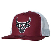Lost Calf Mens Red Poll Flat Bill Adjustable Snapback Cap Hat
