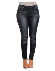 V 1969 Italia Womens Giuliana Skinny Stretch Moto Jean