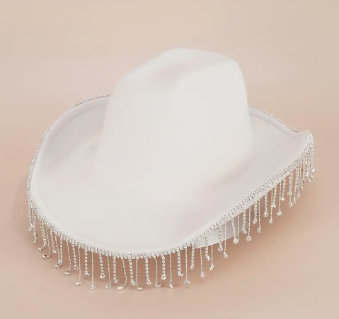 Rhinestone Tassel Women's Western Cowboy Hat