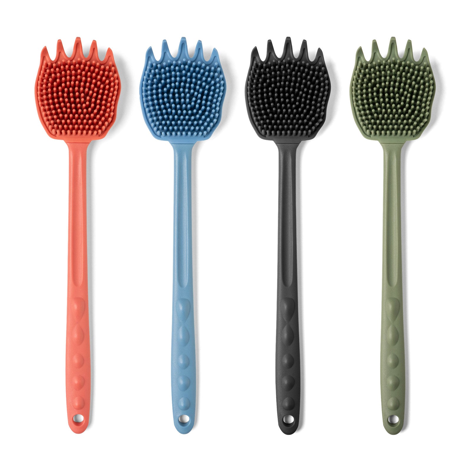 Bear Claw Long Handled Silicone Back Scrubber Exfoliator