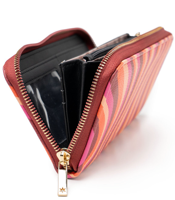 Kedzie Eclipse Zip-Around convertible Clutch Wallet