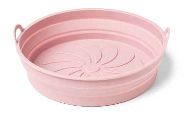 Krumbs Kitchen Essentials Collapsible Silicone Air Fryer Basket, Cook More Clean Less, Round or Square