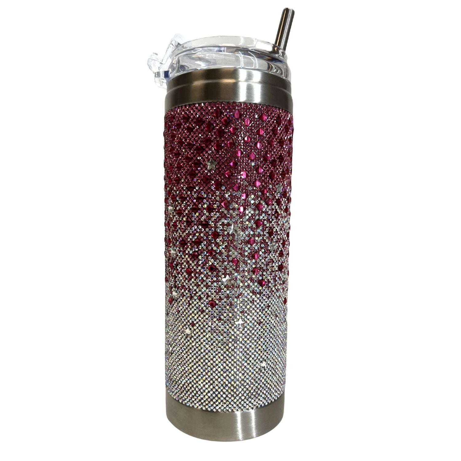 Jacqueline Kent Rhinestone 20oz Tumbler with Clear Lid, Straw and Gift Bag