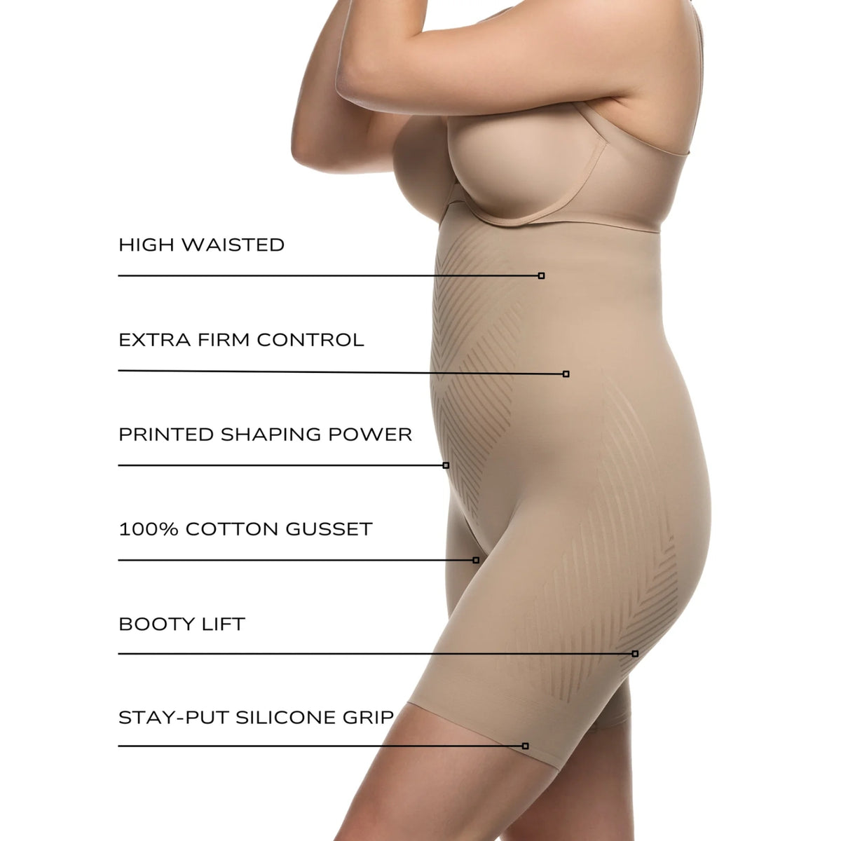 TC Iconic Core Women's High-Waist Booty Lift Thigh Slimmer