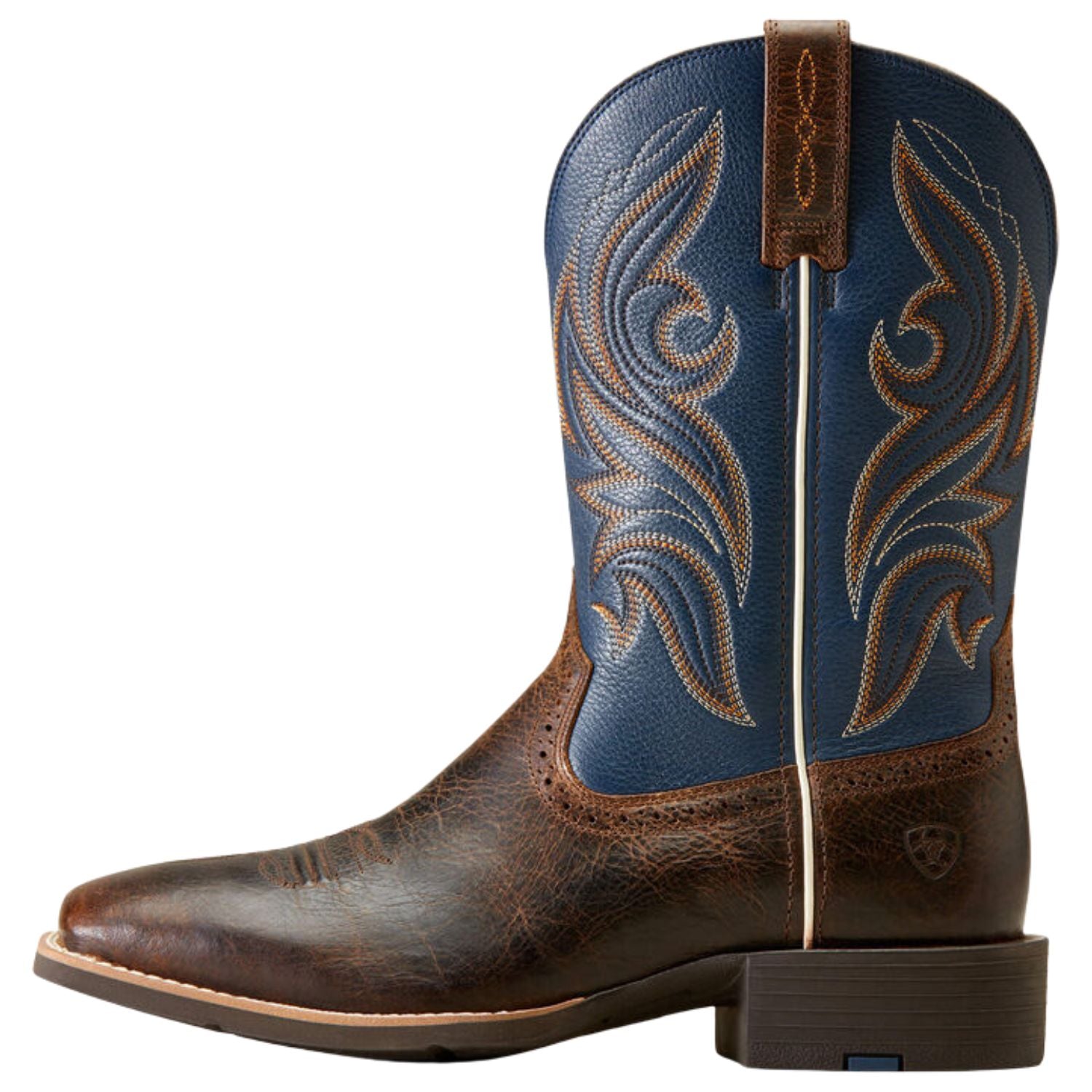 Ariat Mens Sport Knockout Wide Square Toe Western Leather Boots
