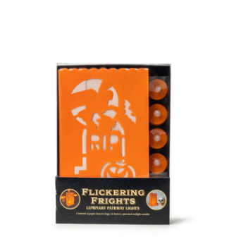 Flickering Frights Halloween Luminary Lantern Pathway Bags with Tea Lights