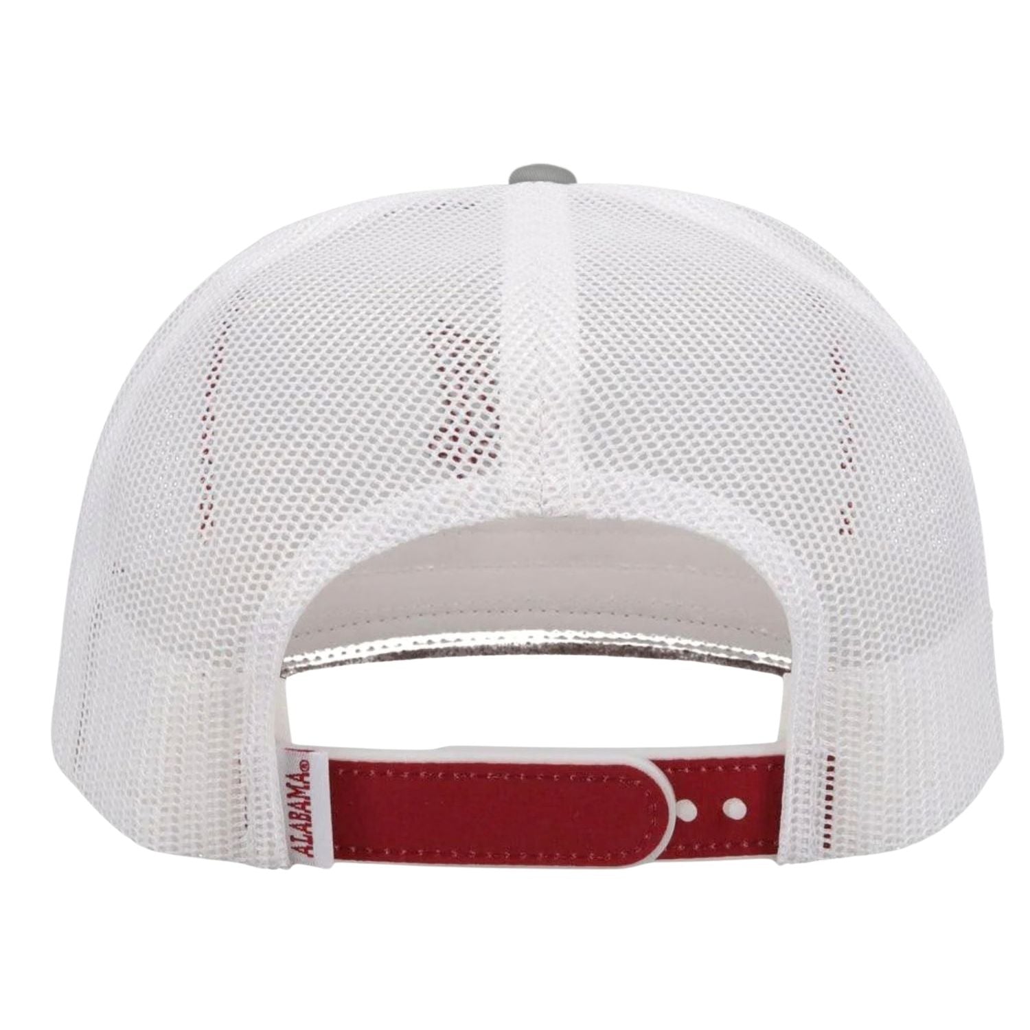 Hooey Mens University of Alabama Logo Mesh Adjustable Snapback Cap Hat, White