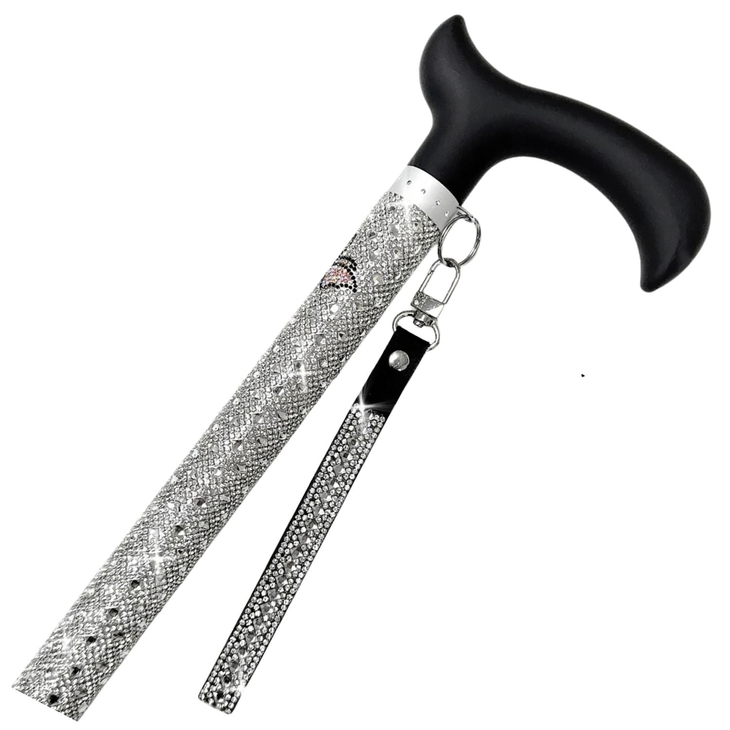 Jacqueline Kent Butterfly Adjustable Crystal Rhinestone Fashion Sugar Walking Cane