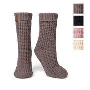 Britt's Knits Juneau Waffle Knit Slipper Socks