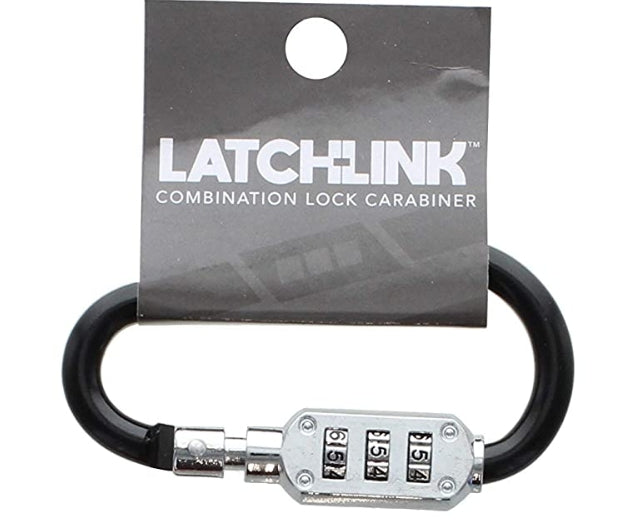 Latchlink Combination Lock Carabiner, Hardened Steel