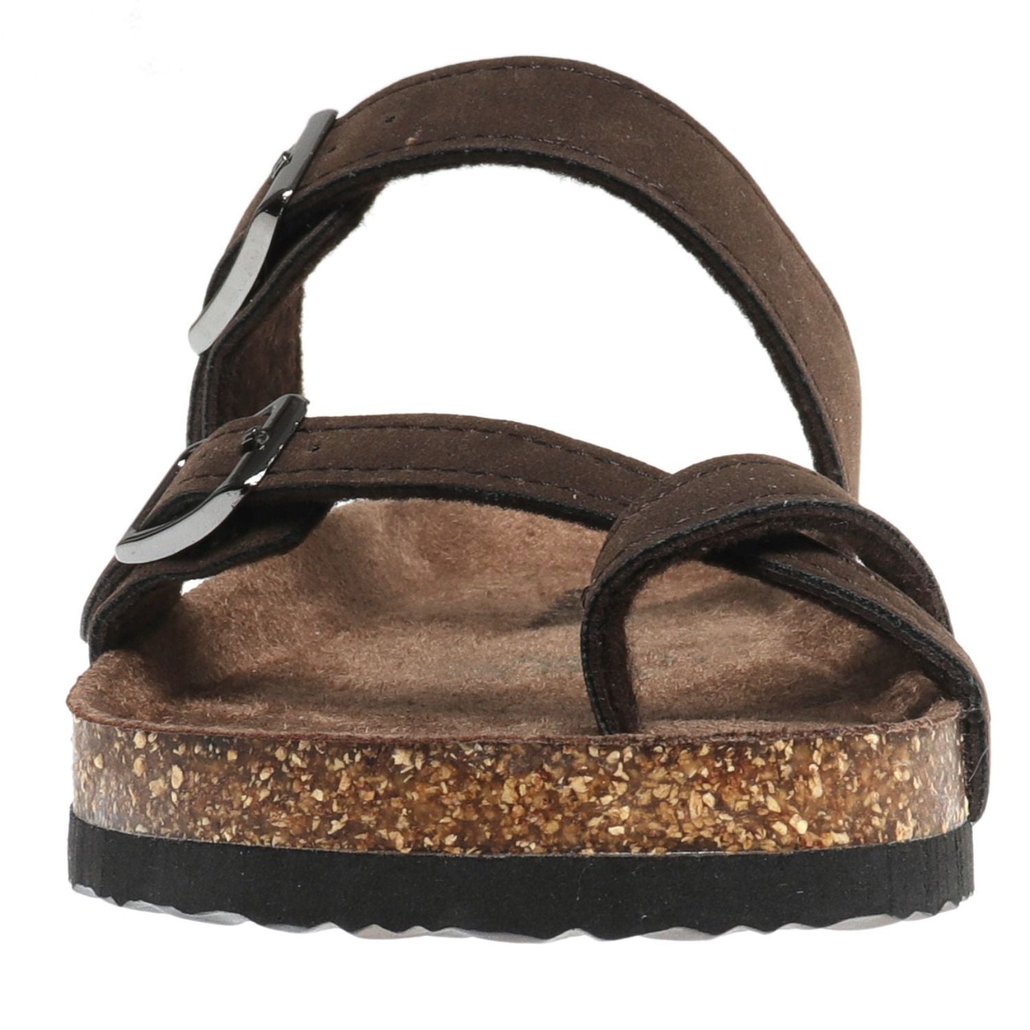 Outwoods Womens Bork-30 Vegan Leather Slip On Toe Loop Sandals