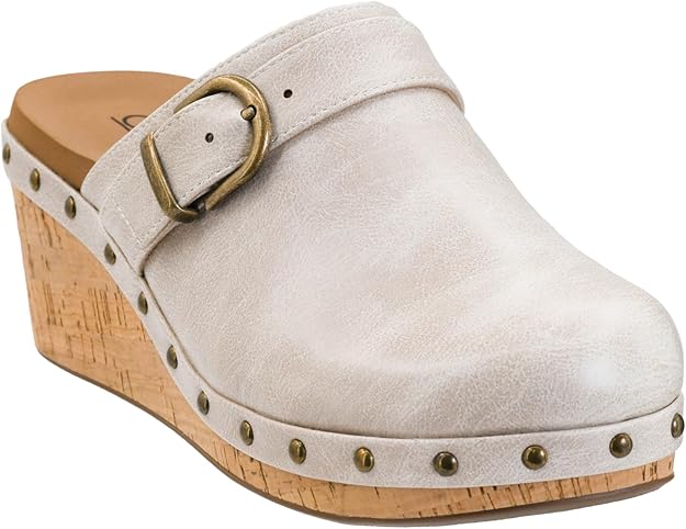 Corkys Footwear Womens Who Knew Studded Slip On 2.5 Inch Wedge Clogs