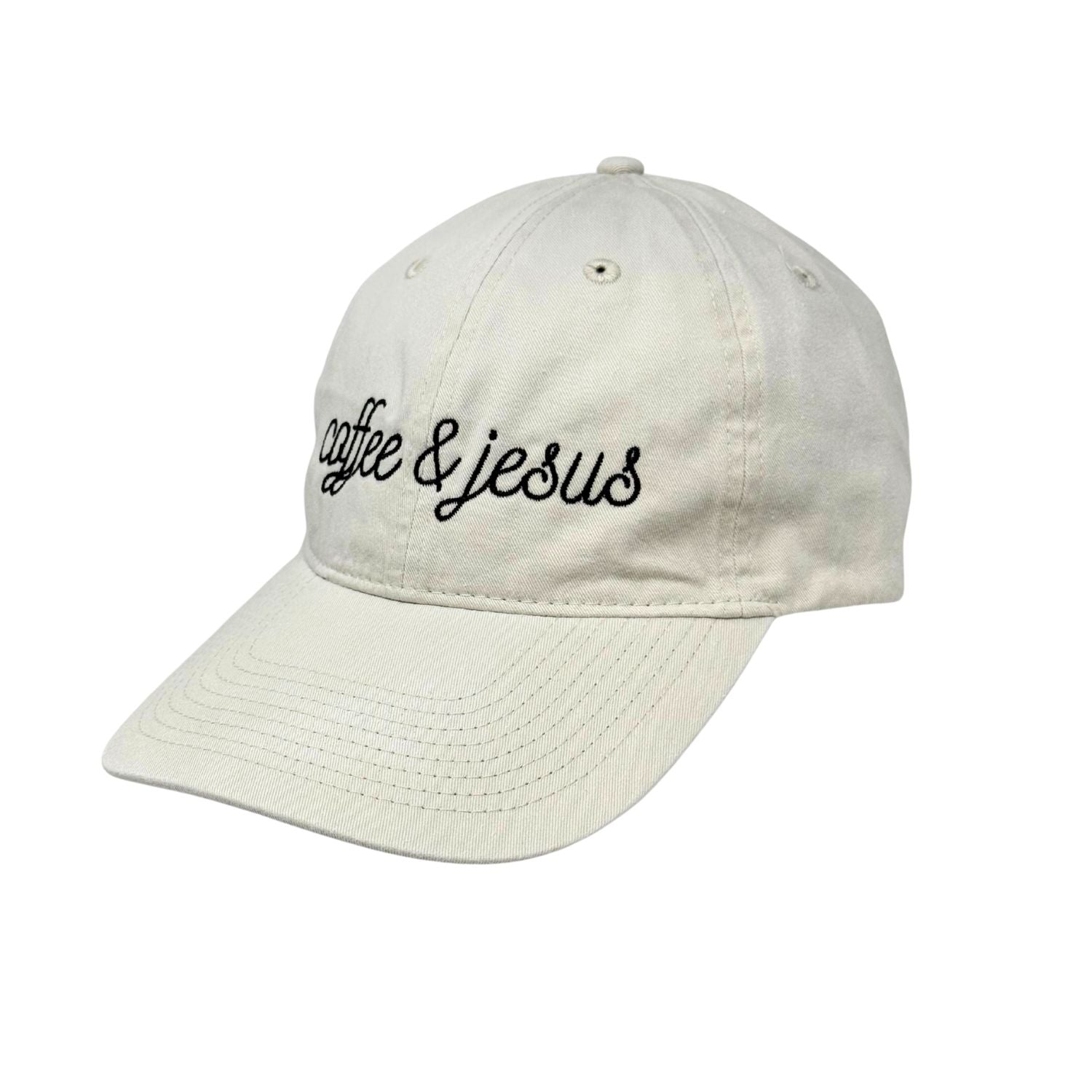 Seminole Outfitters Womens Washed Cotton Adjustable Dad Hat, Coffee & Jesus