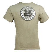 Joe Blow Military Graphic Cotton Tee Shirt (Army / Prairie Dust, Large)
