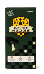 Bunk House King Of The Hill Magnetic Travel Chess And Checkers Set