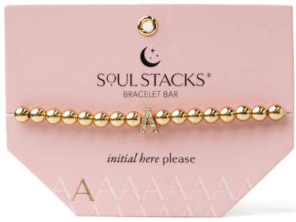 Soul Stacks Bracelet Bar, Alphabet