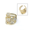 Jacqueline Kent Multi Strand Confetti Gold Ring