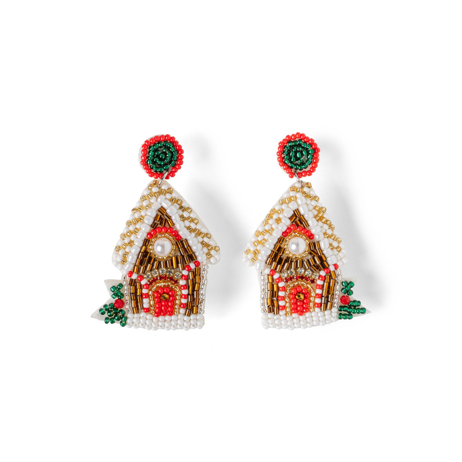Soul Stacks Womens Holiday Spirit Beaded Earrings