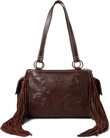 Roma Leathers Womes Cowhide Leather Concealed Carry Crossbody Purse