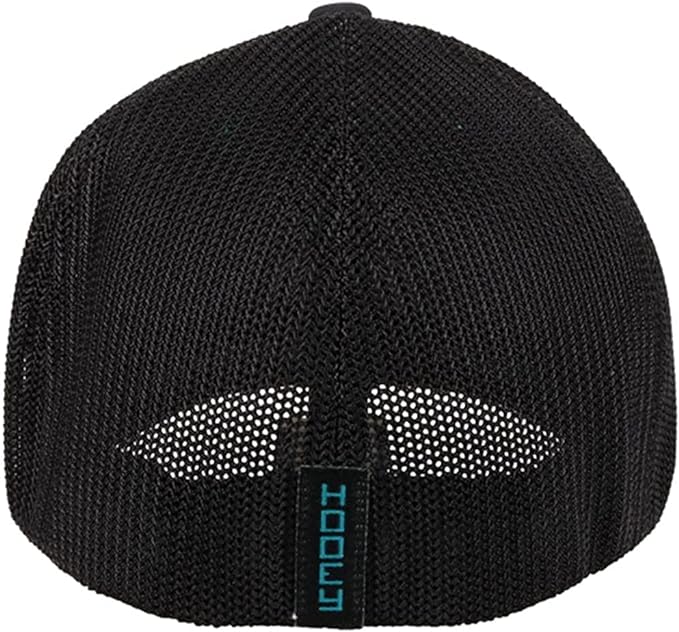 Hooey Mens Coach Flex Fit Cap Hat, Turquoise/Black