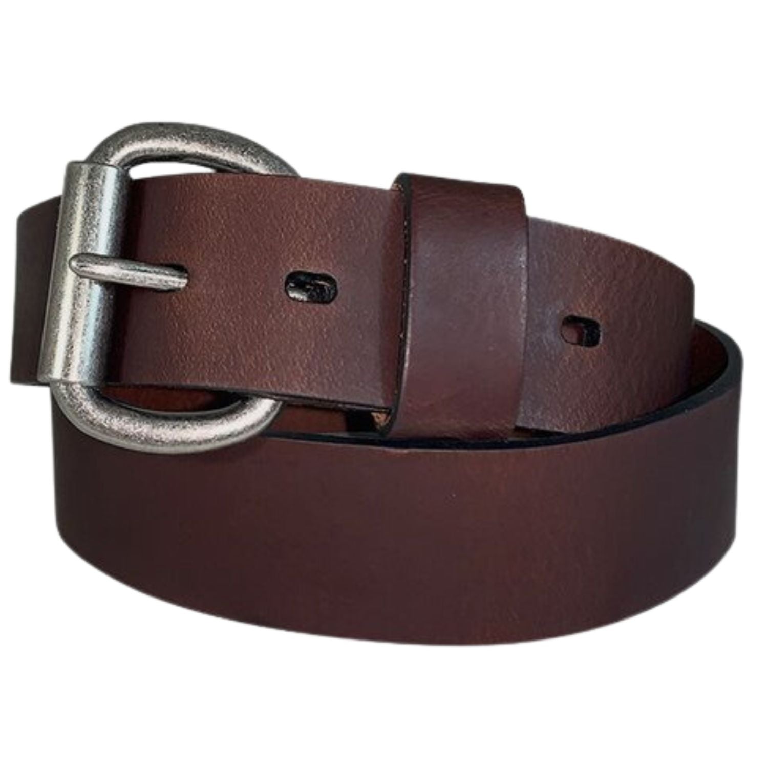 Danbury Mens Big & Tall Roller Buckle Leather Belt