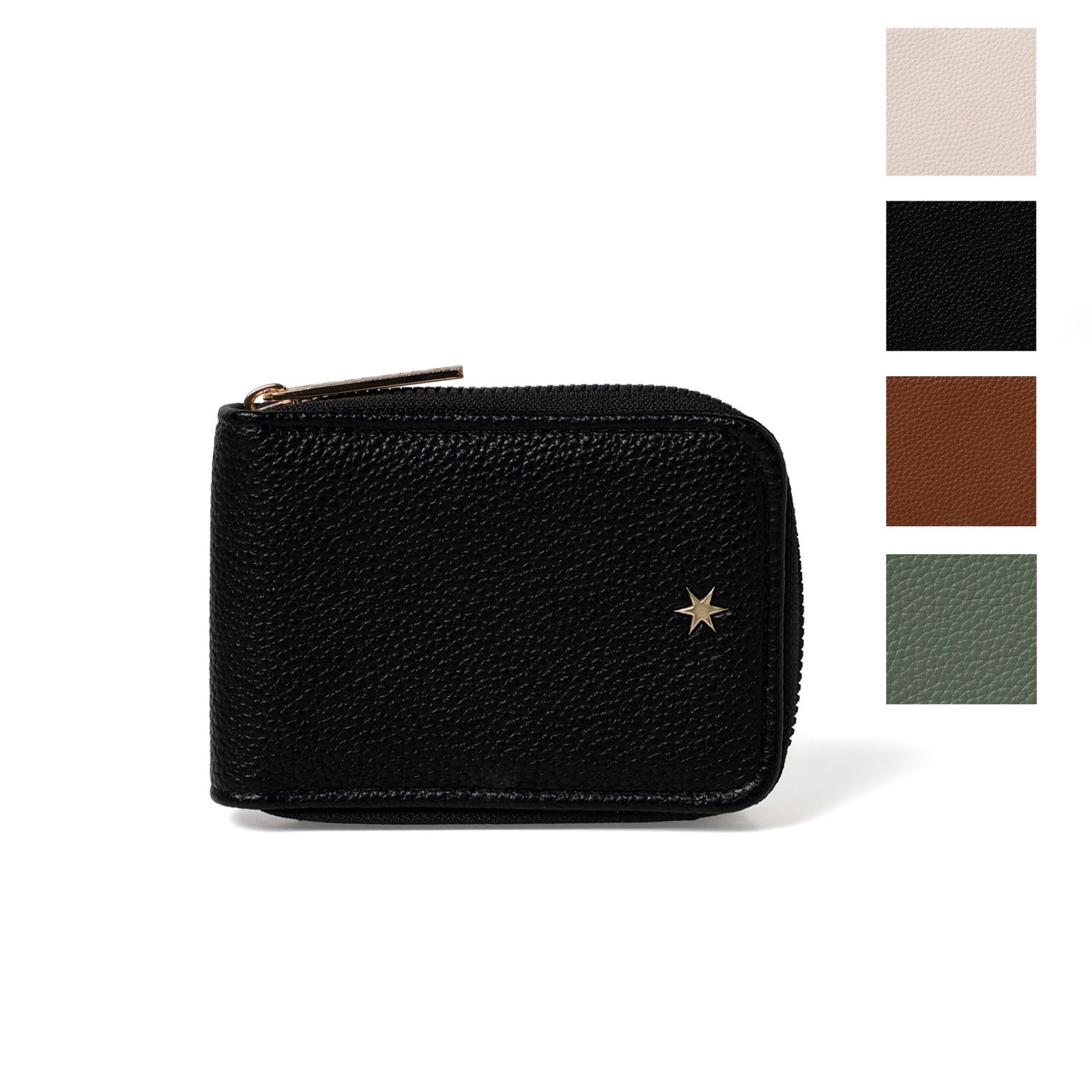 Kedzie Womens Textured Vegan Leather Essentials Only Pocket Wallet