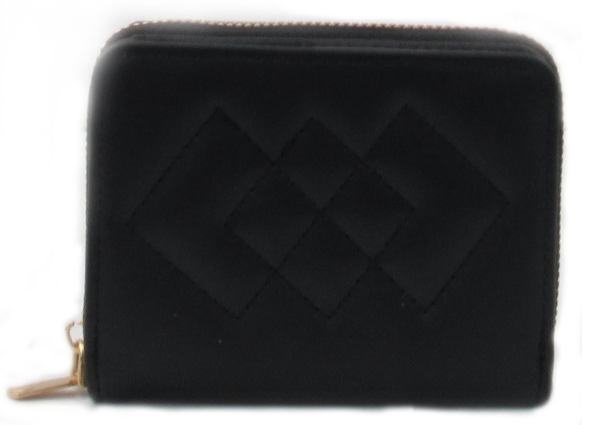 AR New York Zipper Wallet, Black