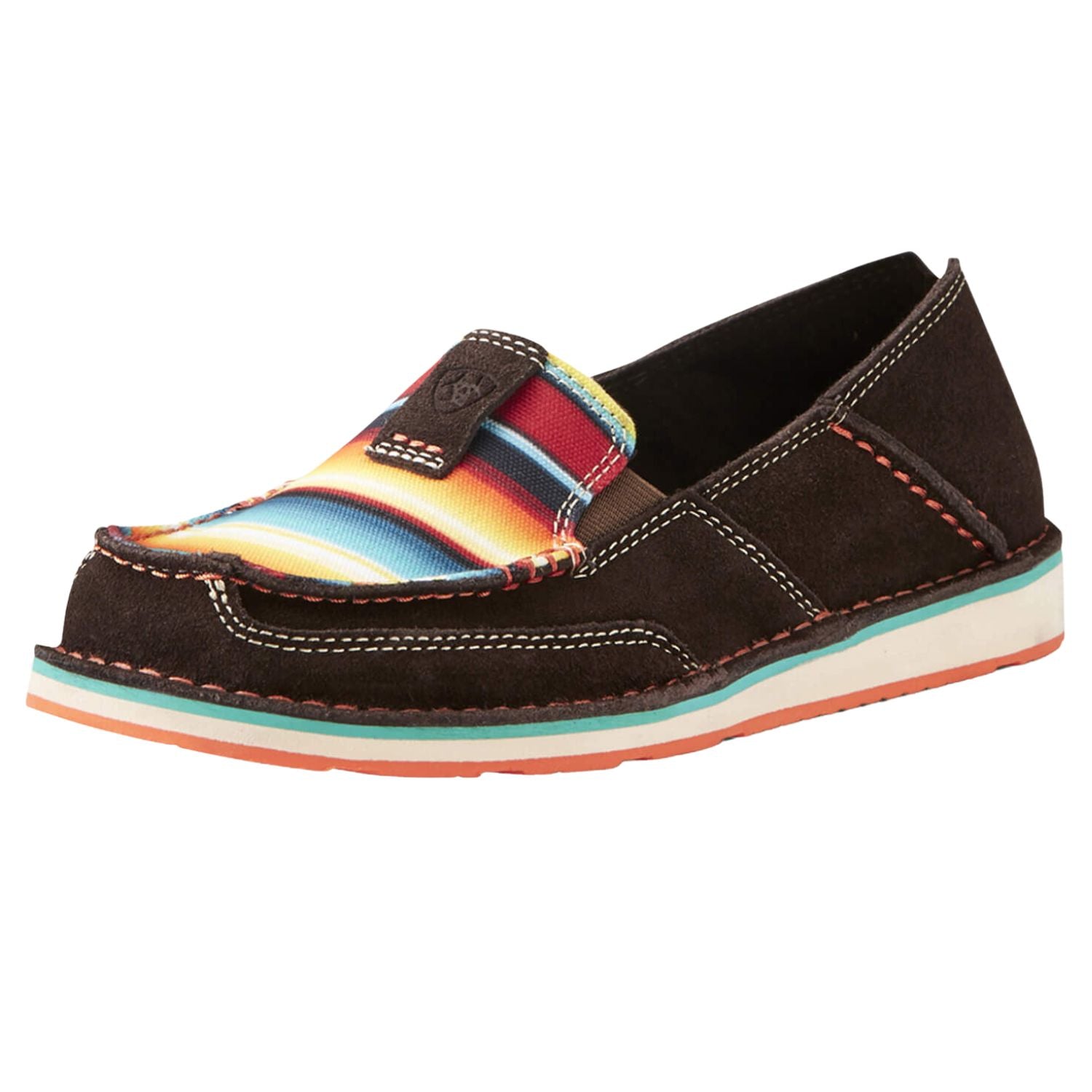 Ariat Womens Cruiser Chocolate Fudge Casual Slip-On Shoe