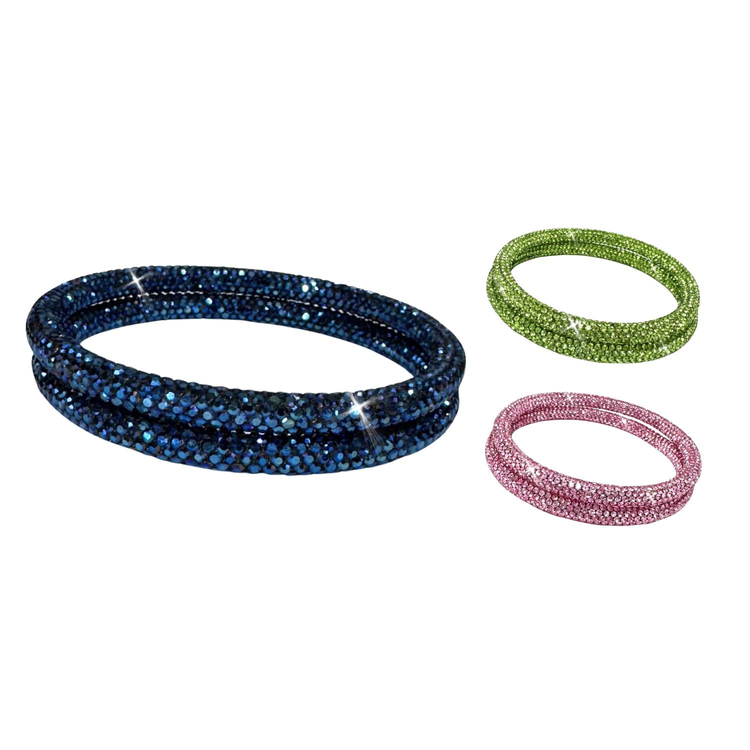 Jacqueline Kent Crystal Collection, Set of 2 Bangles